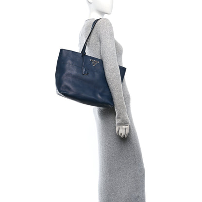 Prada Vitello Phenix Shopping Tote Baltico 2 of 9