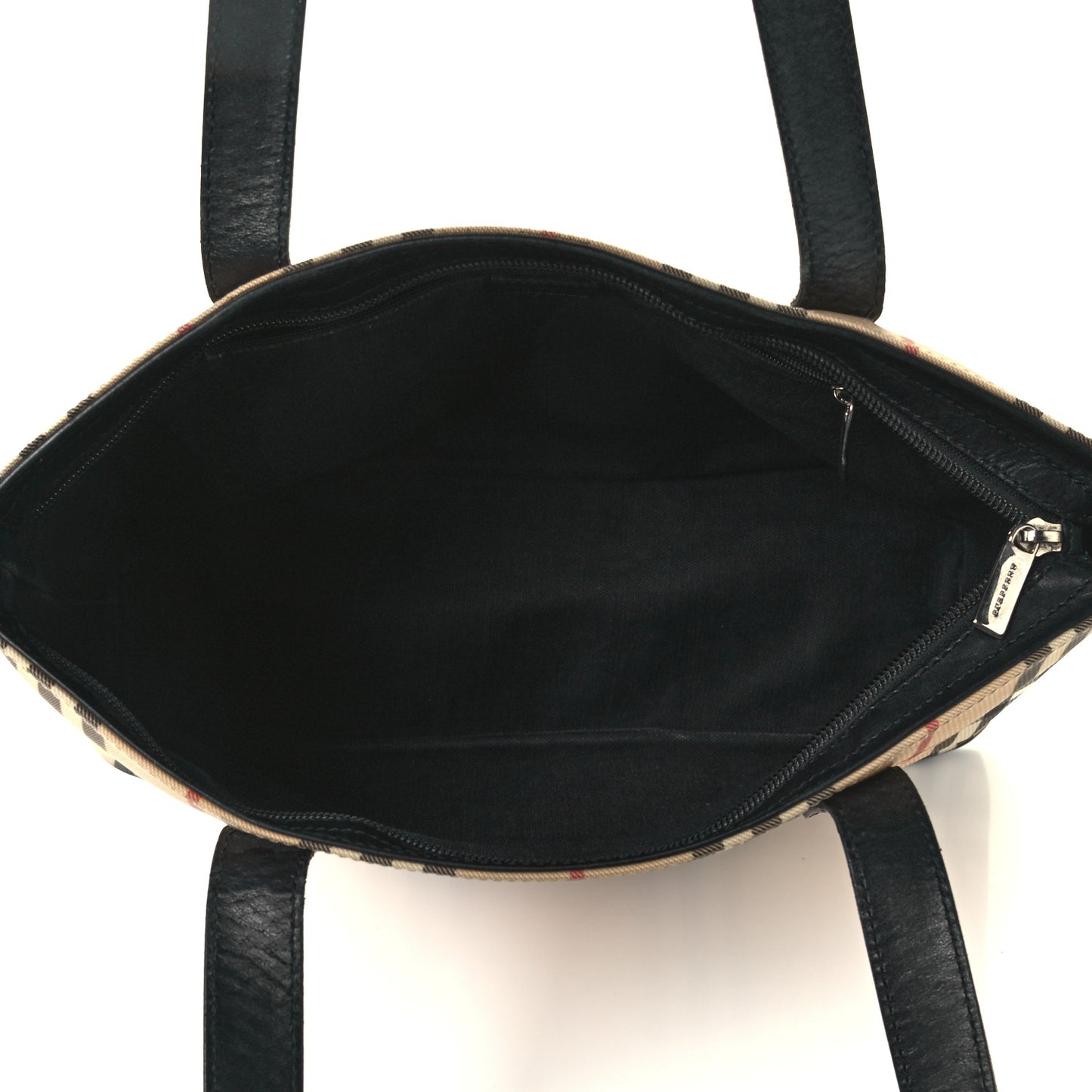 House Check Tote Black