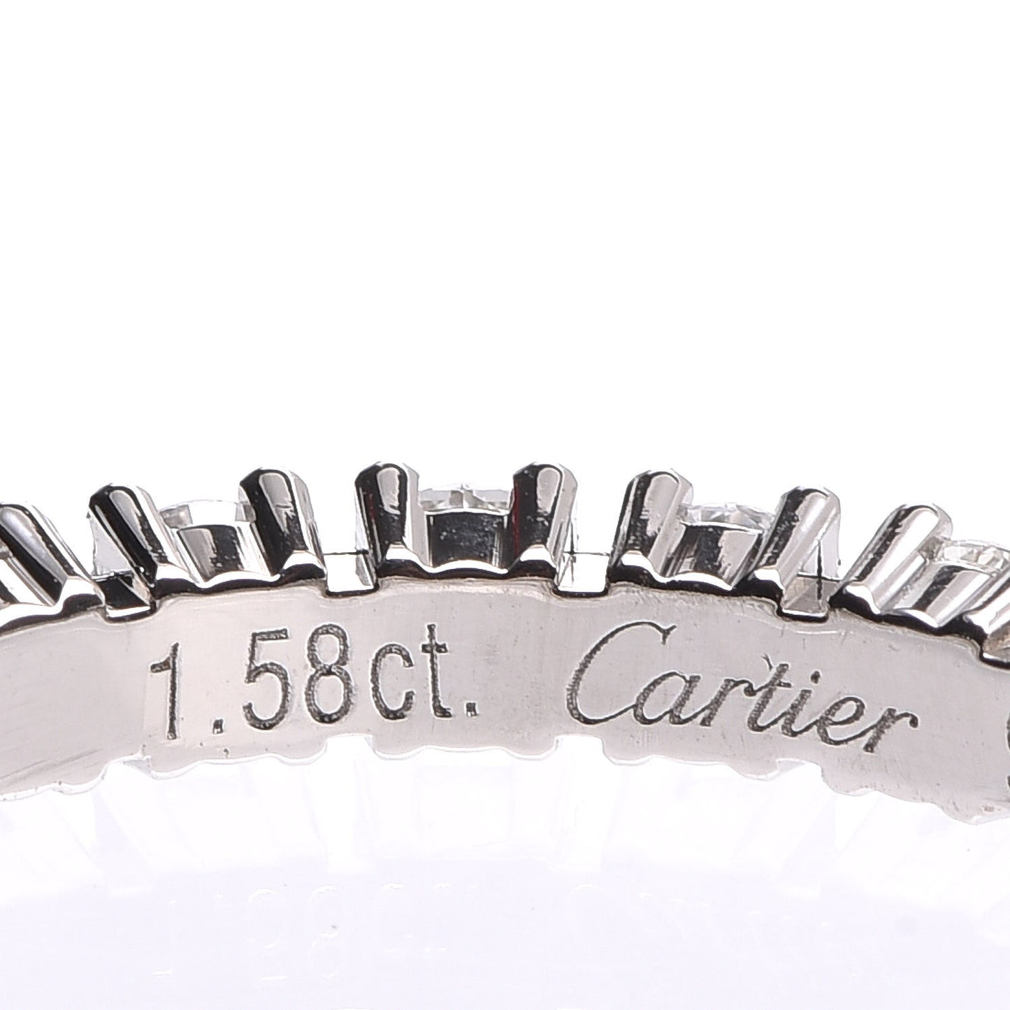 Platinum Diamond 1.58ct Eternity Ring 56 7.25