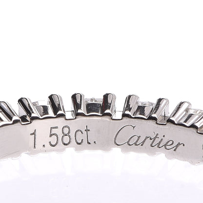 Cartier Platinum Diamond 1.58ct Eternity Ring 56 7.25 4 of 9
