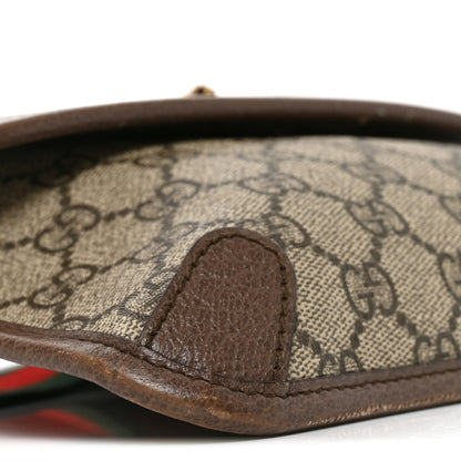 Gucci GG Supreme Monogram Neo Vintage Web Belt Bag Brown 9 of 10