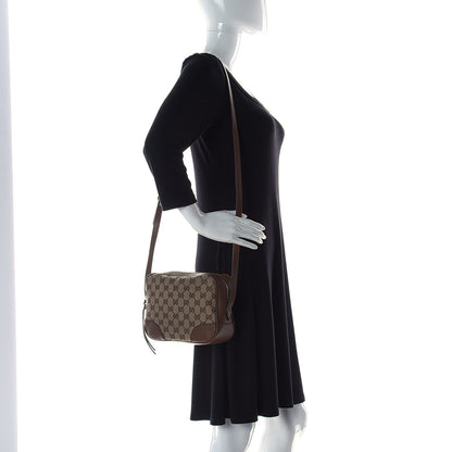 Gucci Monogram Mini Bree Messenger Bag Beige Tabacco 2 of 14
