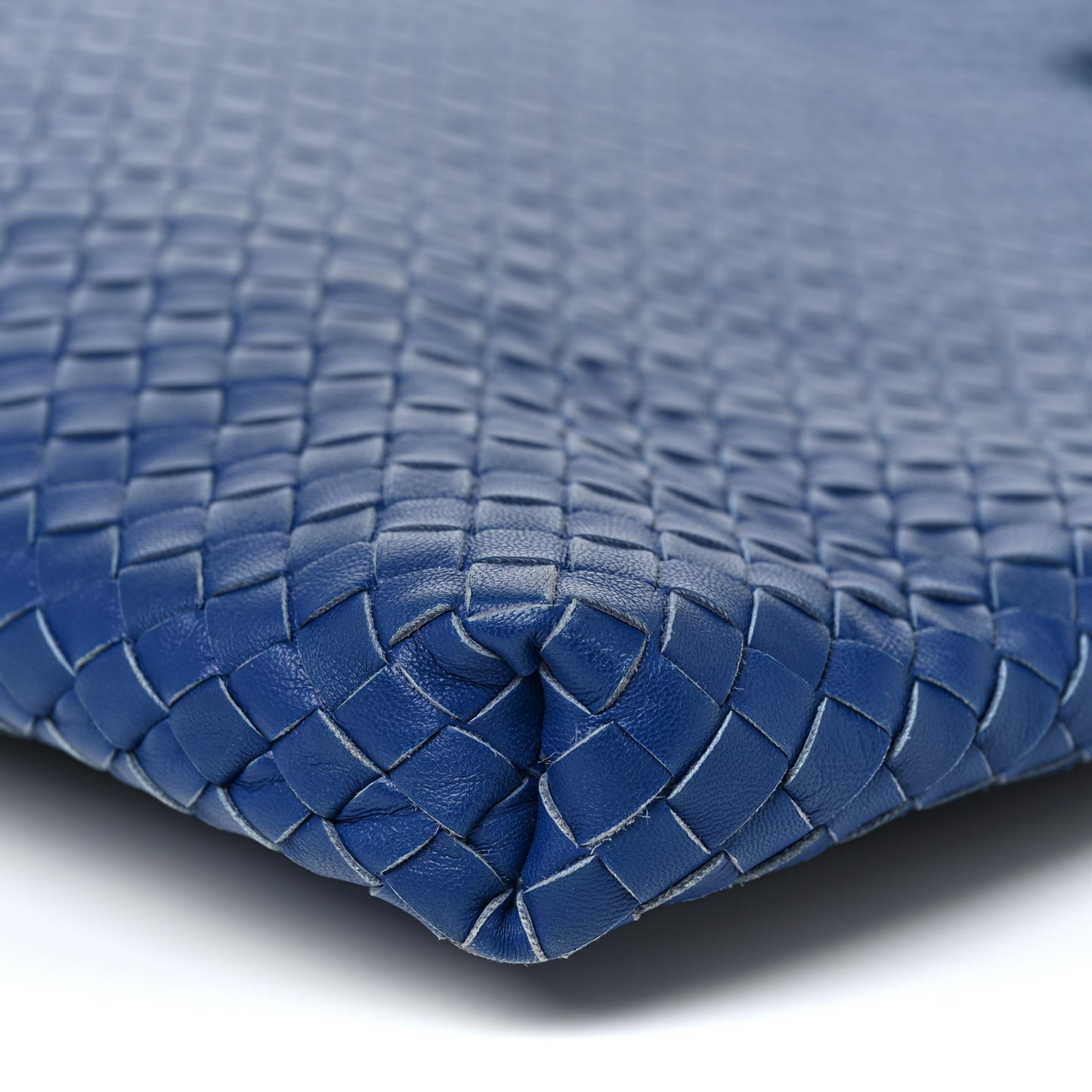 Nappa Intrecciato Maxi Convertible Tote Cobalt
