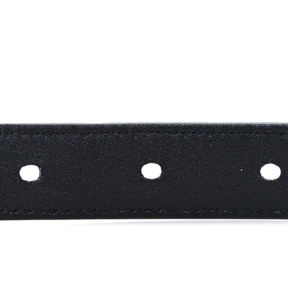 Saint Laurent Smooth Calfskin Monogram Square Buckle Belt 85 34 Black 4 of 6