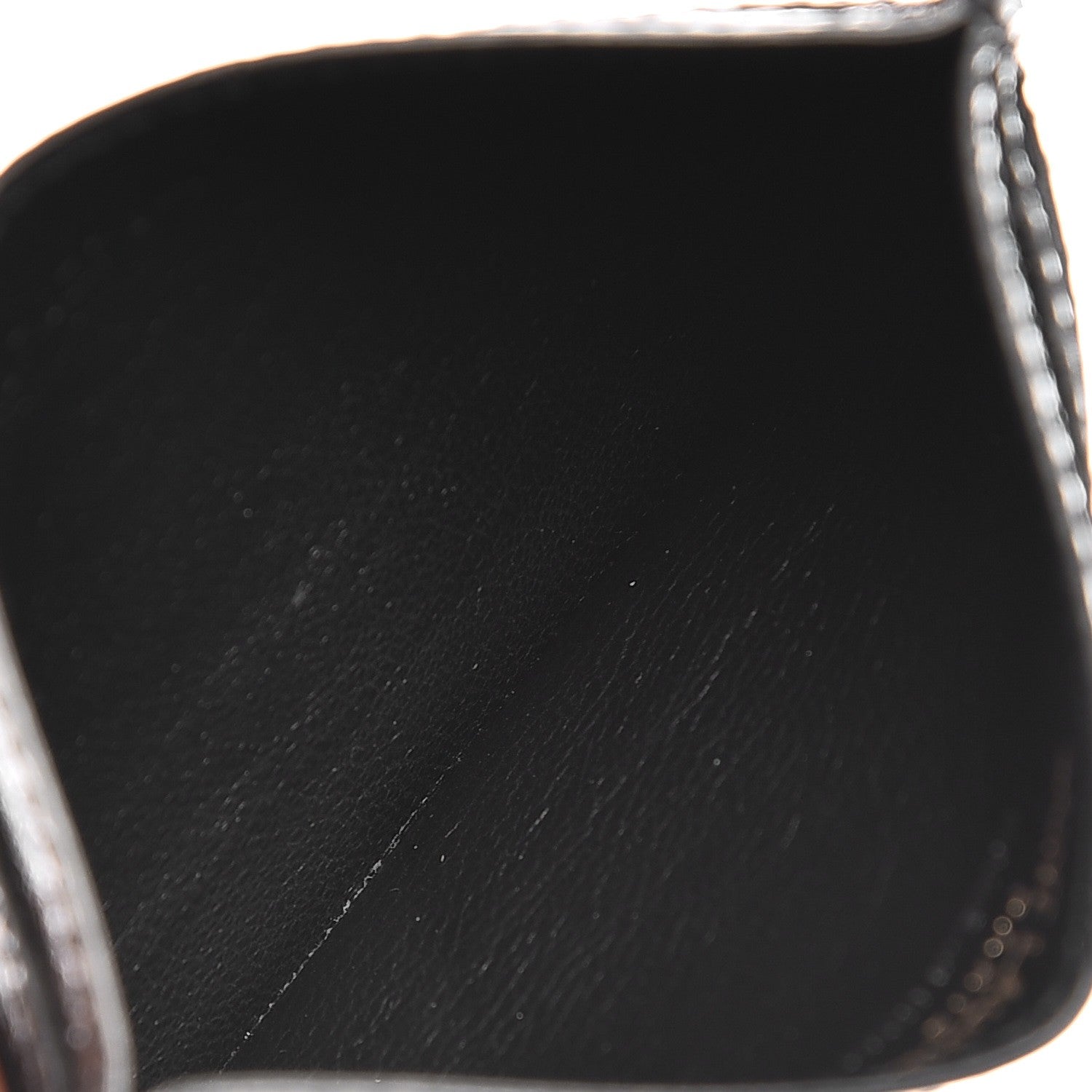 Saint Laurent Textured Patent Monogram Credit Card Case Black 5 of 7