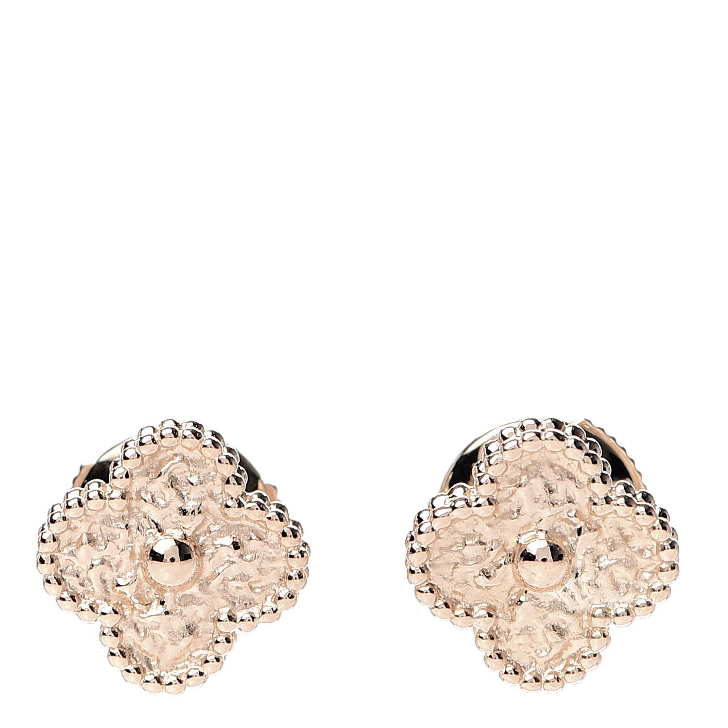 Van Cleef & Arpels 18K Rose Gold Sweet Alhambra Earrings 1 of 7