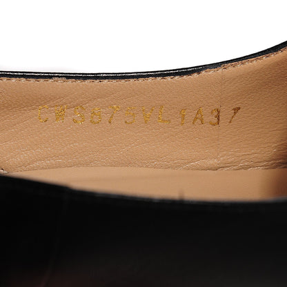 Valentino Garavani Calfskin Rockstud Bow Slingback Platform Pumps 37 Black 8 of 8