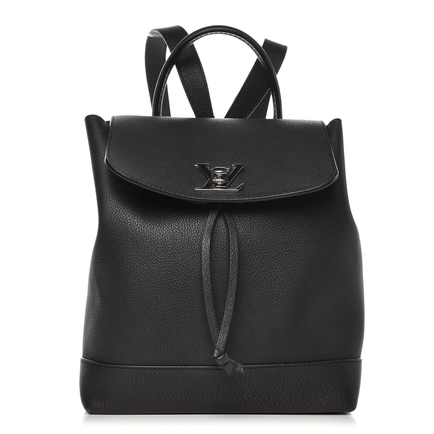 Calfskin Lockme Backpack Black
