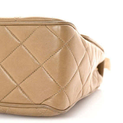 Chanel Lambskin Quilted Medium Square Flap Bag Beige 10 of 10