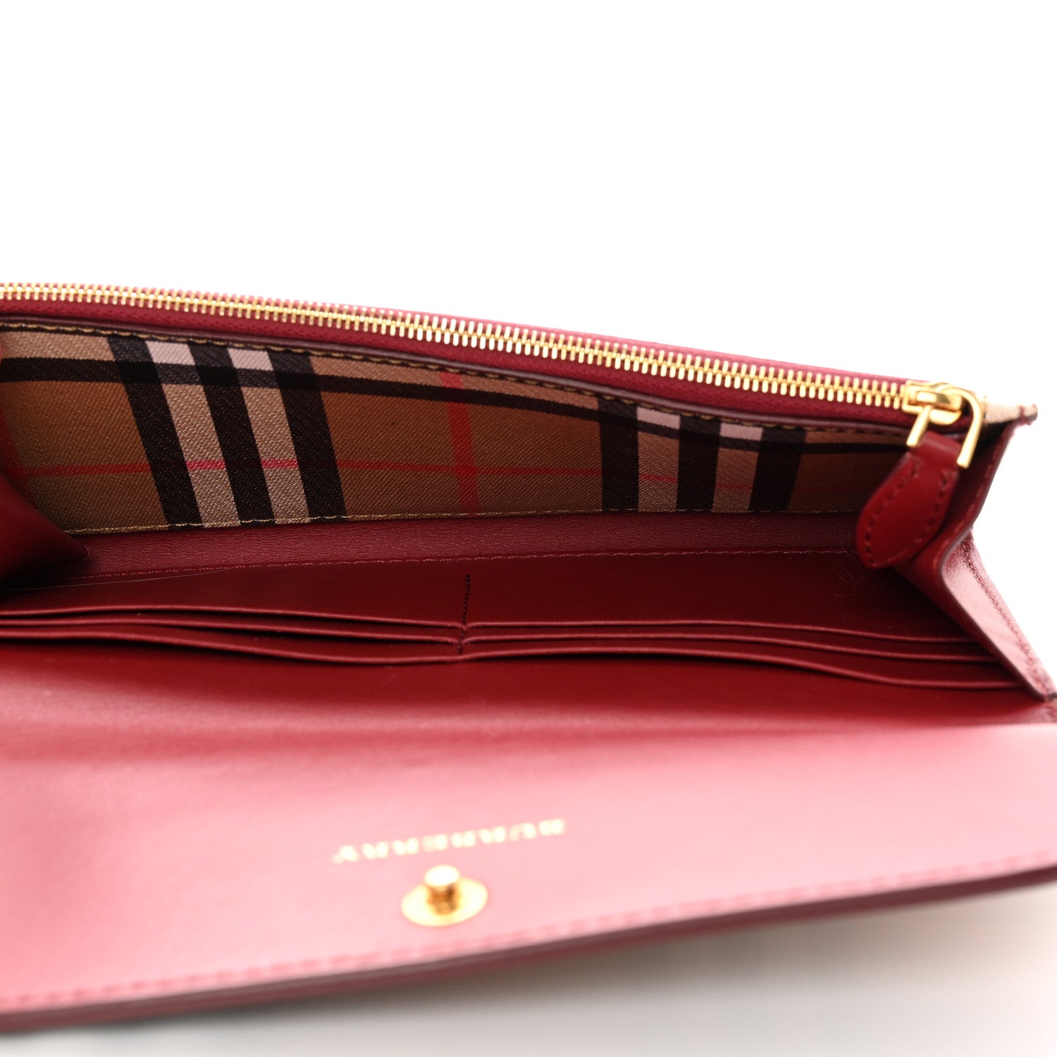 Burberry Vintage Check Halton Wallet Crimson 5 of 8