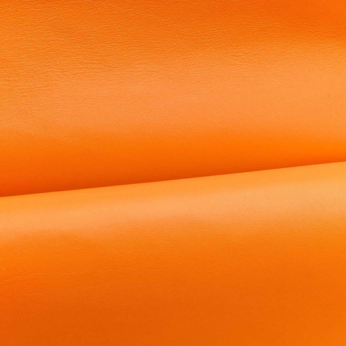 Patent Quilted Jumbo Double Flap Orange