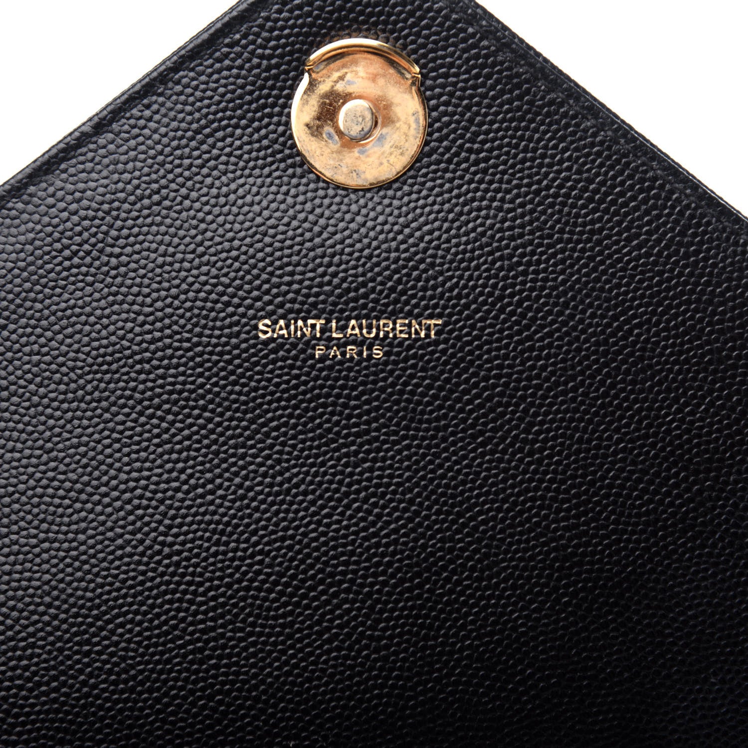 Saint Laurent Grain De Poudre Matelasse Chevron Large Monogram Satchel Black 8 of 11
