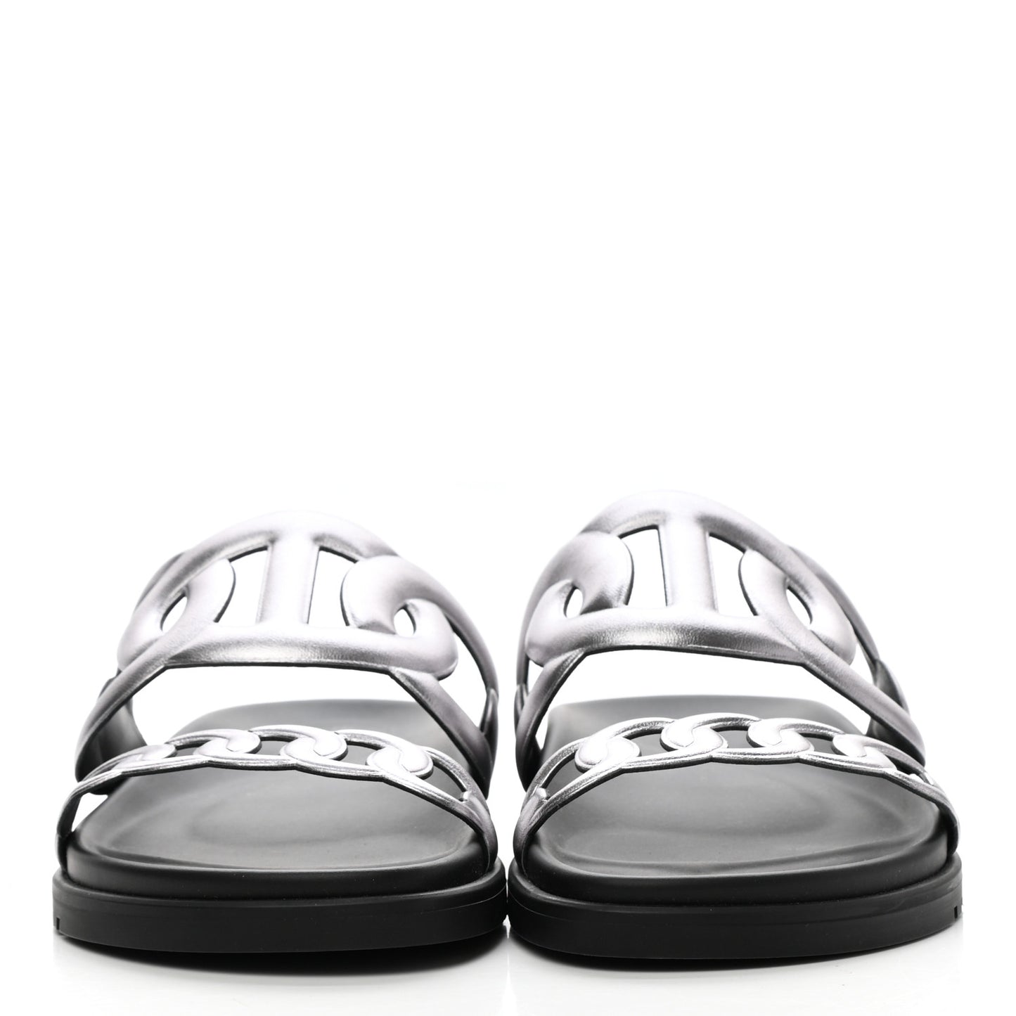 Nappa Extra Sandals 38 Gris Argent