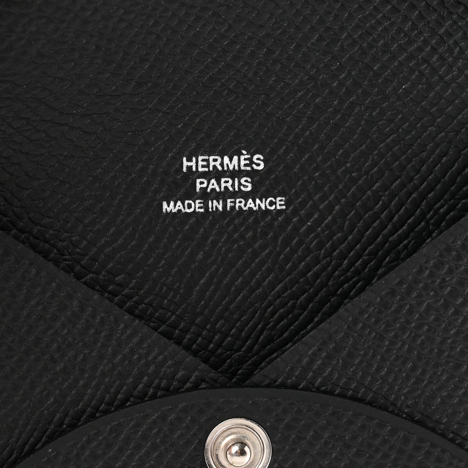 Hermes Epsom Calvi Card Case Black 6 of 6
