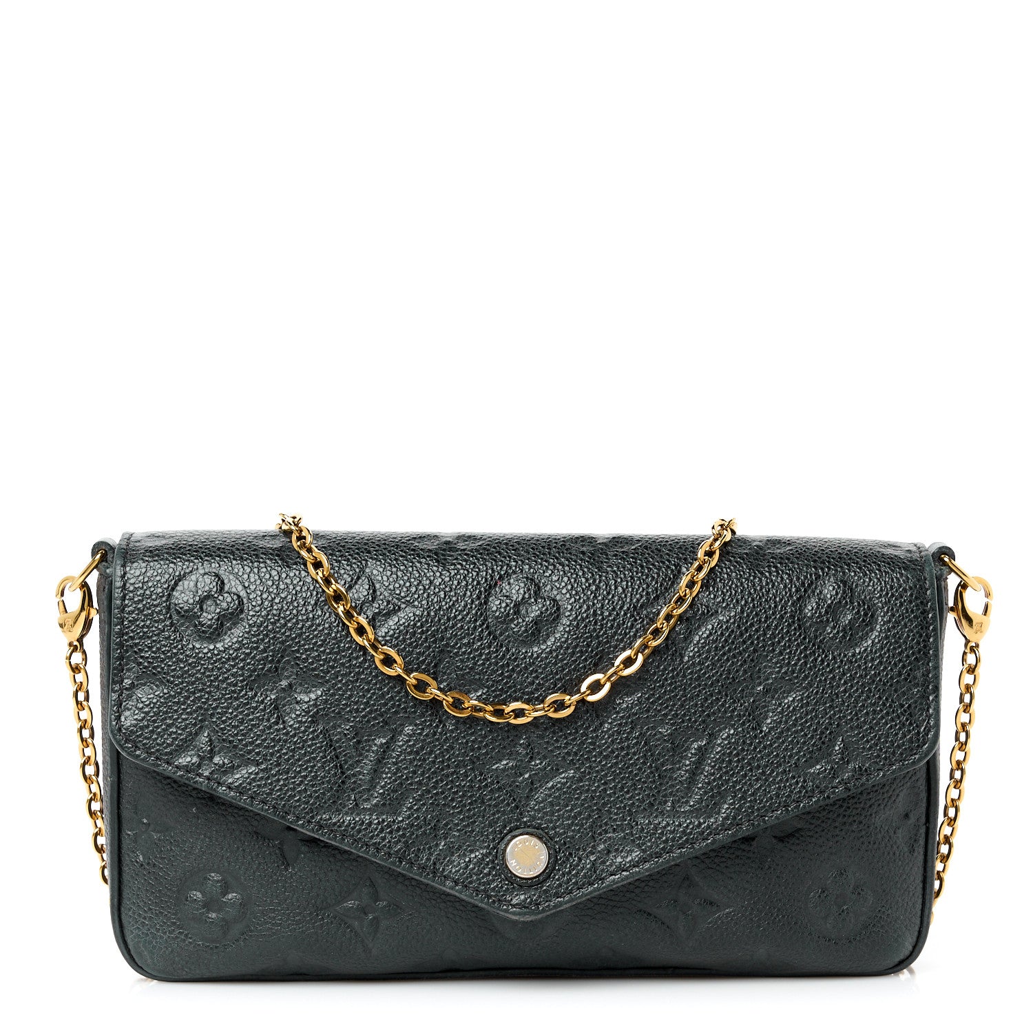 Louis Vuitton Empreinte Pochette Felicie Chain Wallet Black 1 of 14