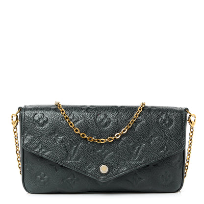 Louis Vuitton Empreinte Pochette Felicie Chain Wallet Black 1 of 14