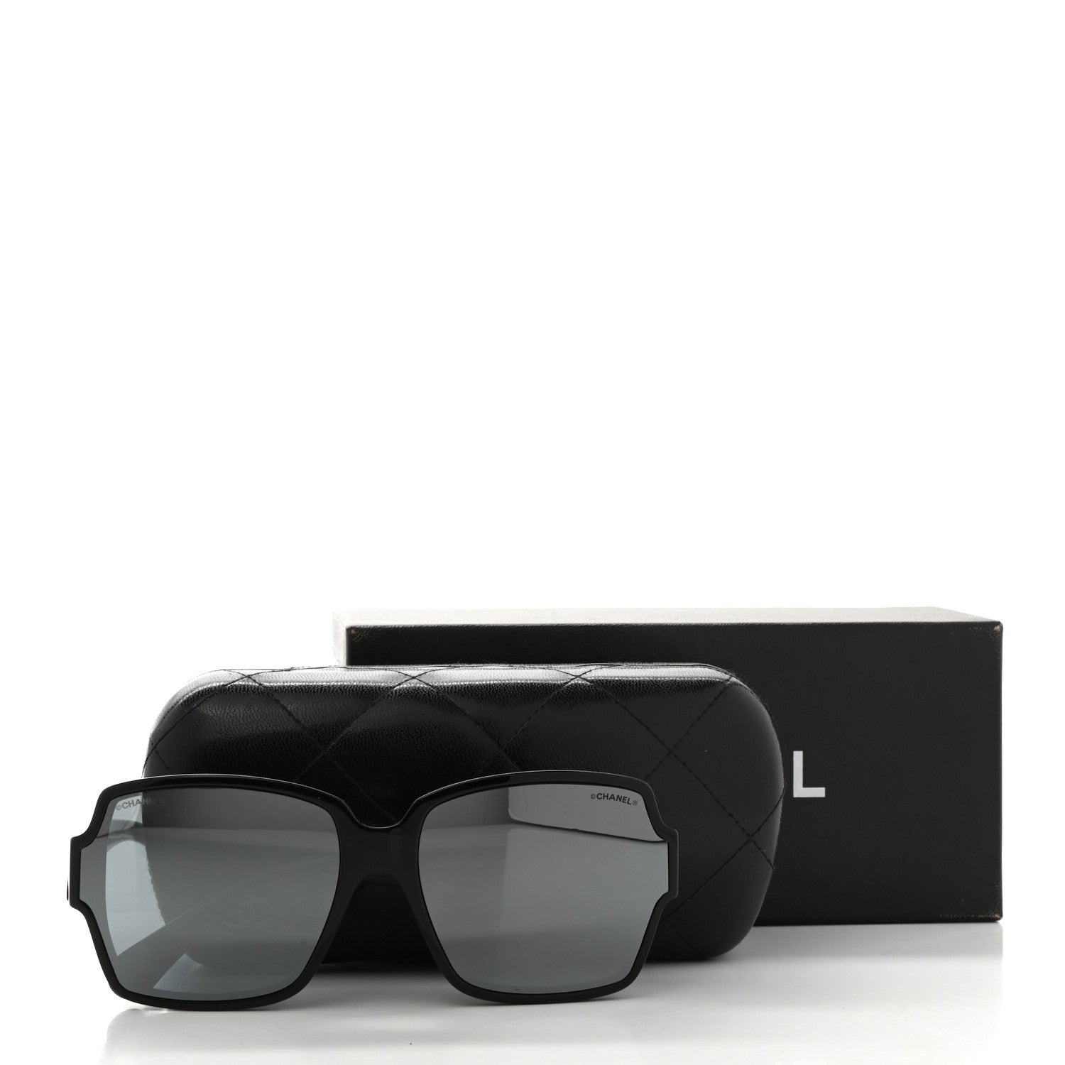 Chanel Acetate Square CC Sunglasses 5385 Black 8 of 8