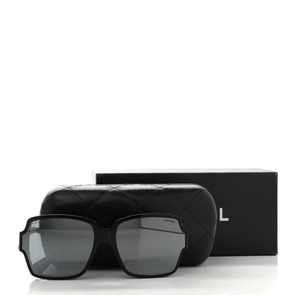 Chanel Acetate Square CC Sunglasses 5385 Black 8 of 8