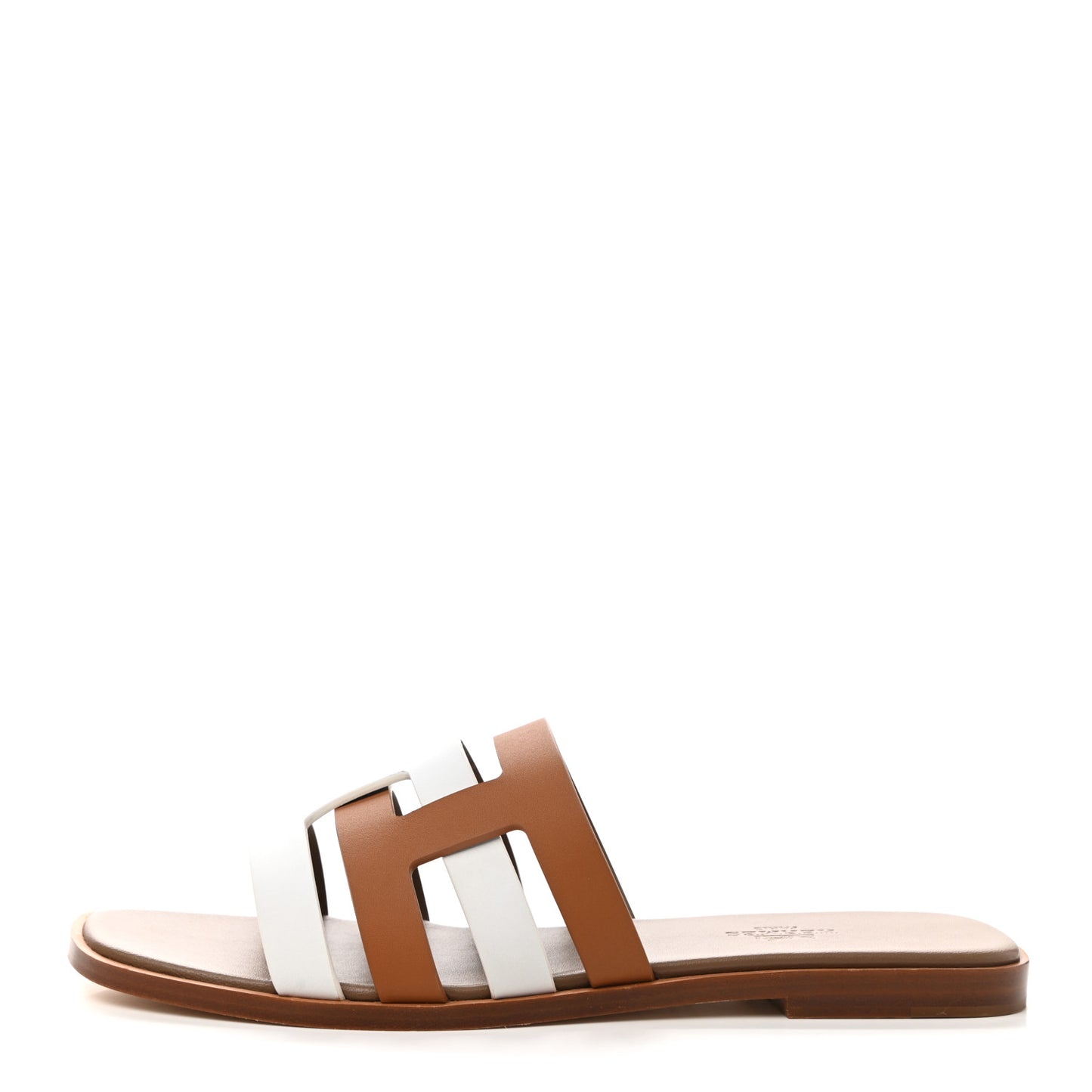 Calfskin Amore Sandals 38.5 White Naturel
