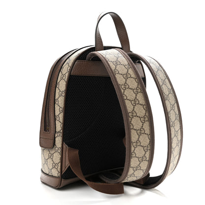 Gucci GG Supreme Monogram Calfskin Web Small Ophidia Day Backpack Beige Ebony New Acero 3 of 12