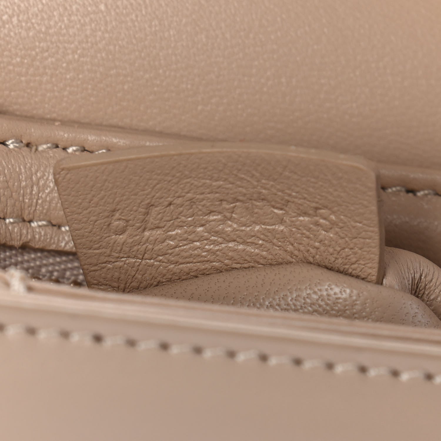 Celine Shiny Calfskin Teen Triomphe Nude 7 of 10