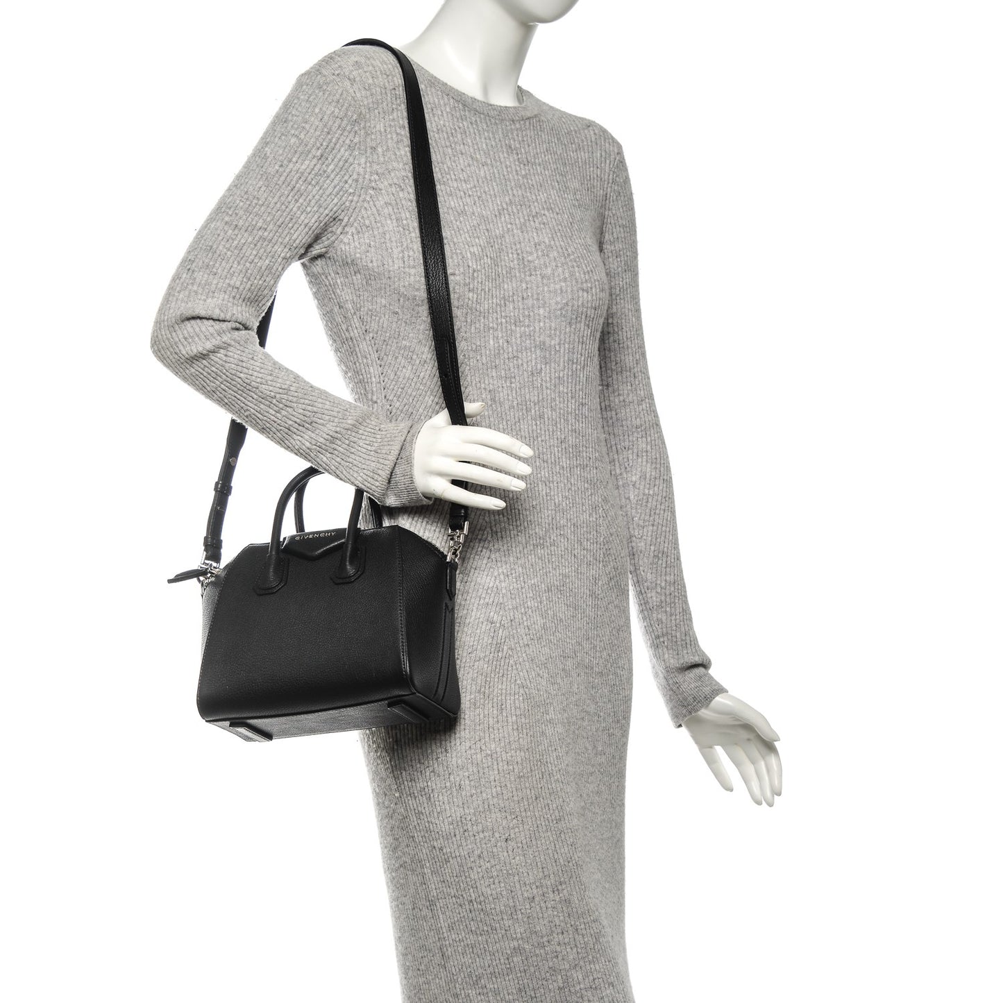 Sugar Goatskin Mini Antigona Black