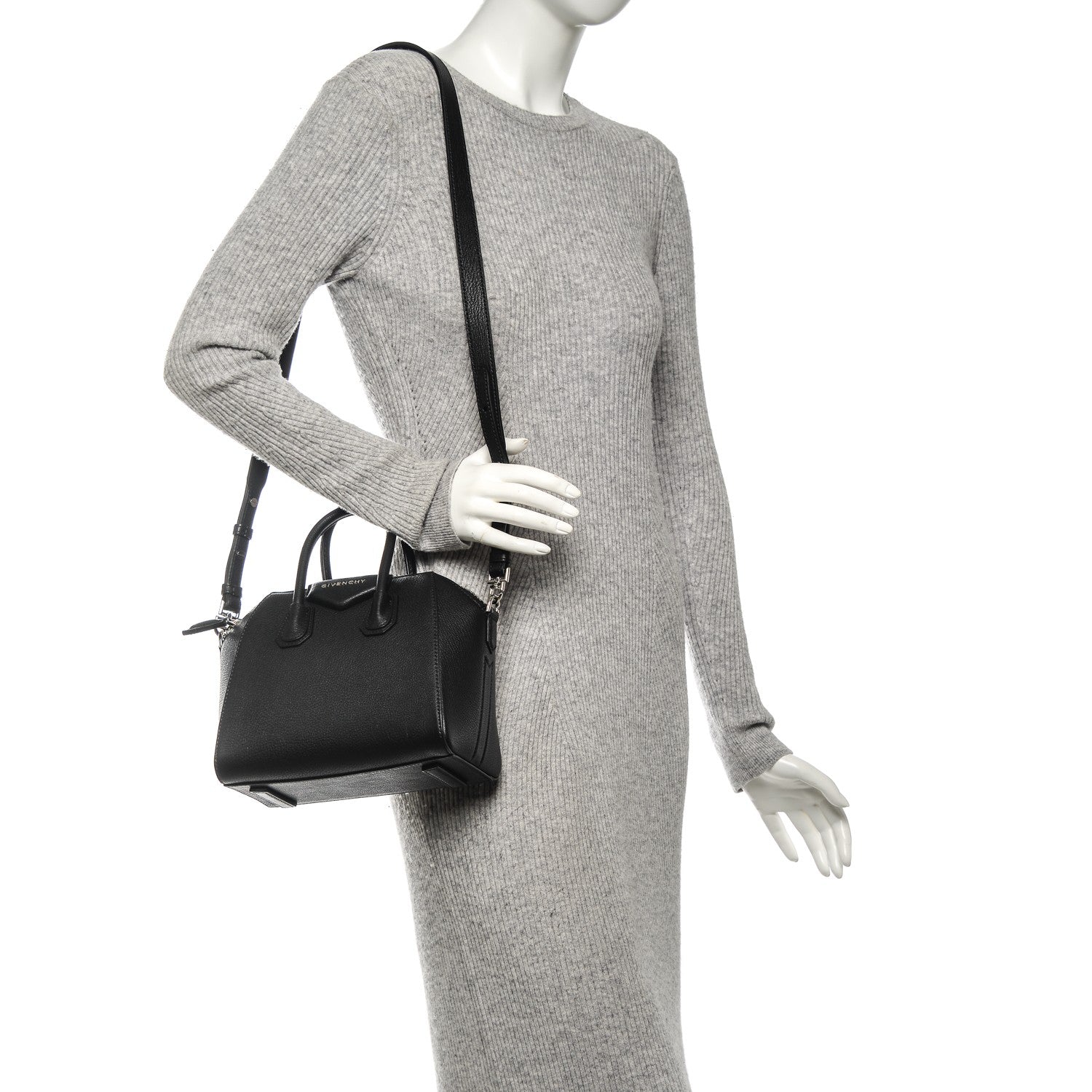 Givenchy Sugar Goatskin Mini Antigona Black 2 of 7