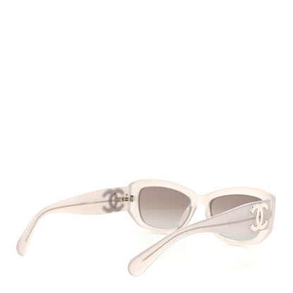 Chanel Acetate Rectangle Sunglasses Grey 4 of 8