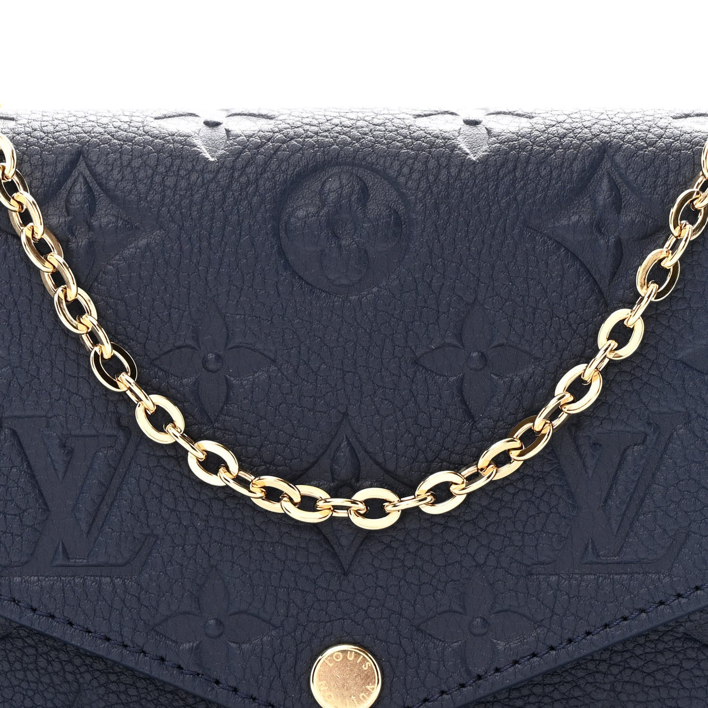 Empreinte Pochette Felicie Chain Wallet Navy