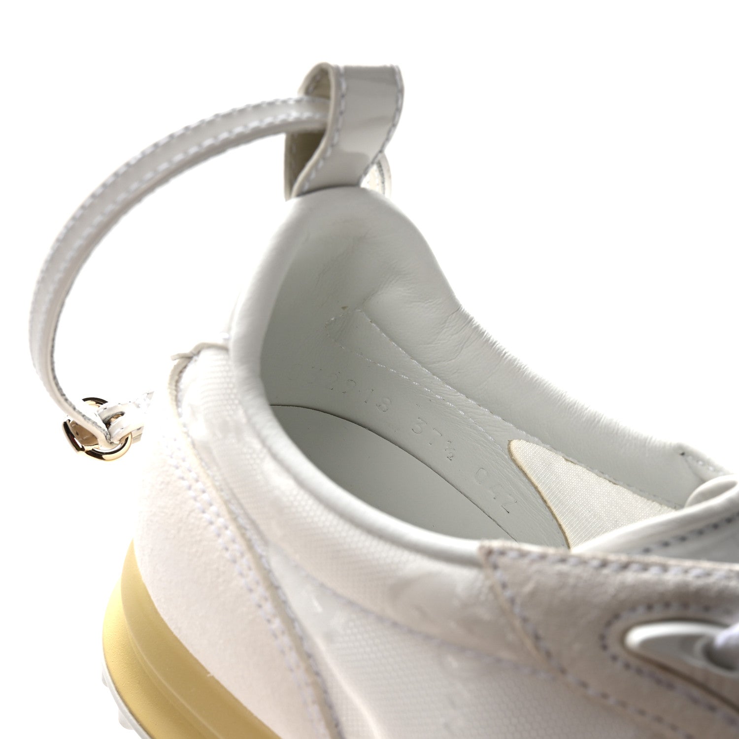Gucci GG Suede Monogram Web Re-Motion Sneakers 37.5 White 8 of 8