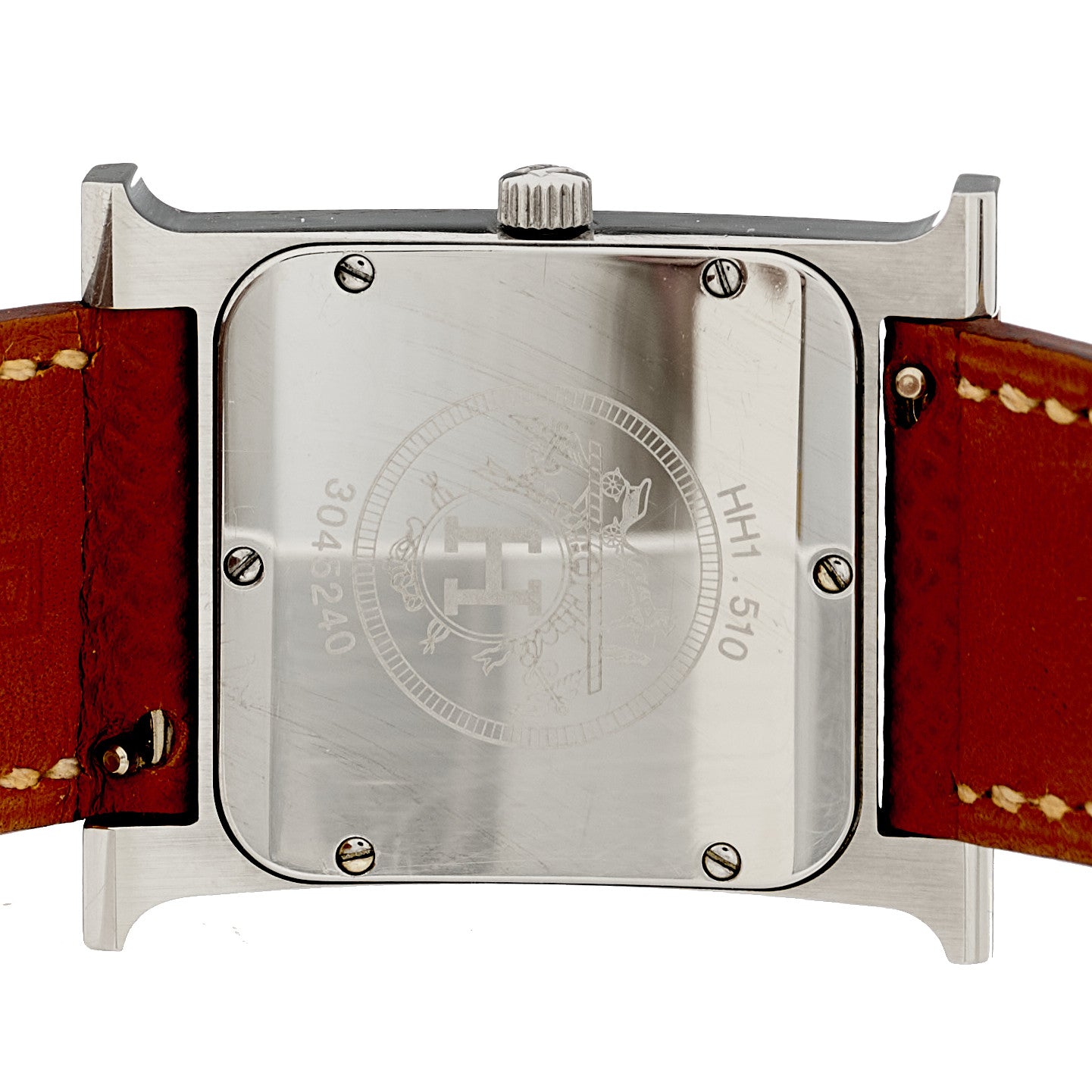 Hermes Stainless Steel Epsom 26mm Heure H Hour Quartz Watch Gold 4 of 4