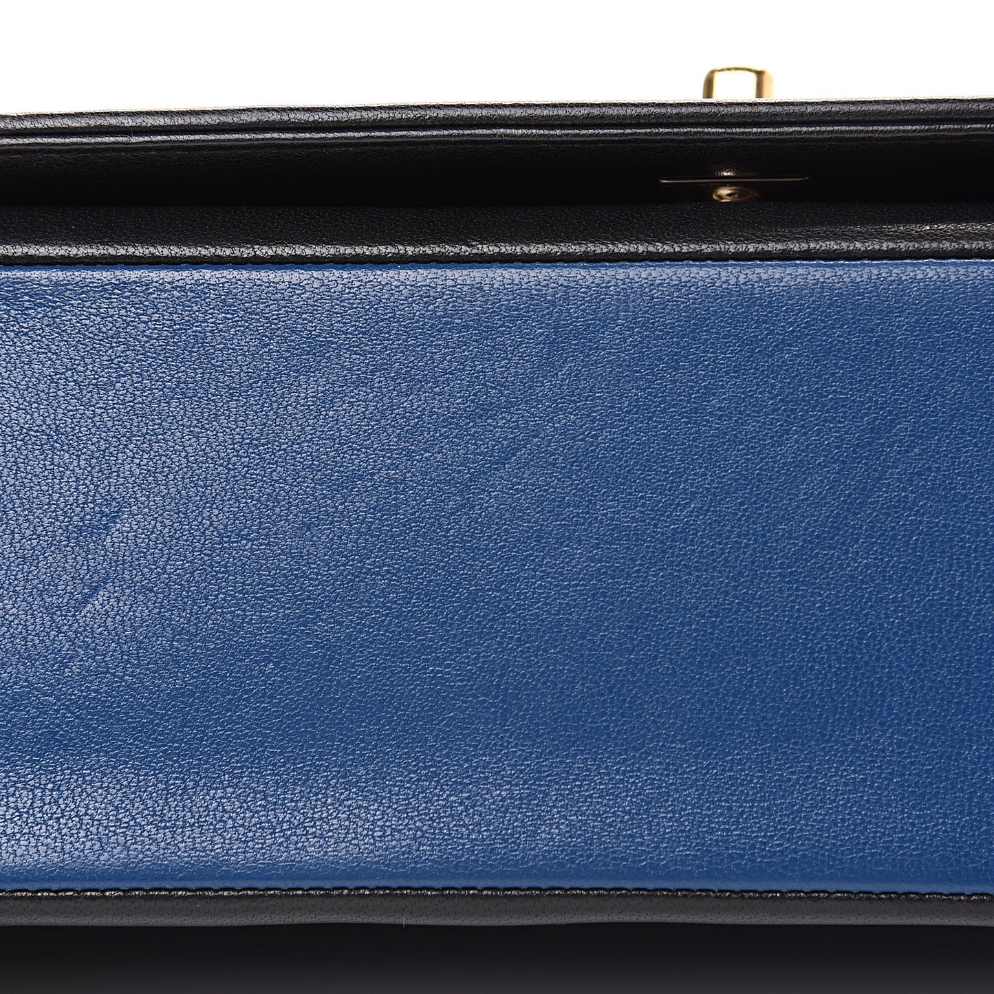 Sheepskin Quilted Vintage Mademoiselle Flap Blue Black