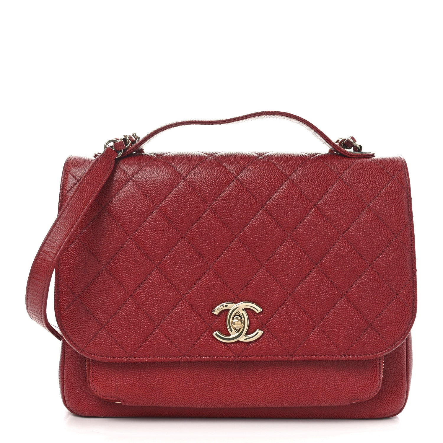 Chanel Caviar Quilted Large Business Affinity Flap Red 1 of 10