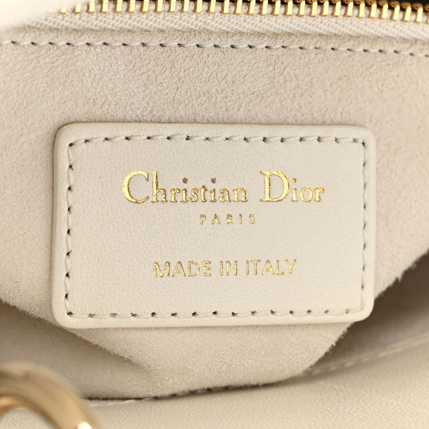 Christian Dior Lambskin Cannage Small My ABCDior Lady Dior White 6 of 14