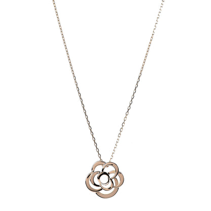 Chanel 18K Yellow Gold Fil de Camelia Pendant Necklace 1 of 7