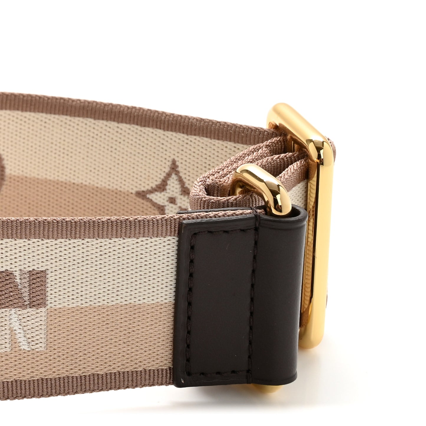 Jacquard Speedy Bandouliere 20 Shoulder Strap Beige Brown