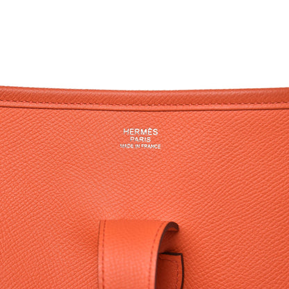 Hermes Epsom Evelyne III GM Orange Poppy 6 of 9