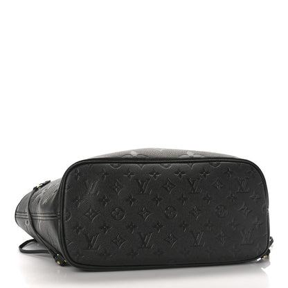 Louis Vuitton Empreinte Monogram Giant Neverfull MM Black 4 of 8