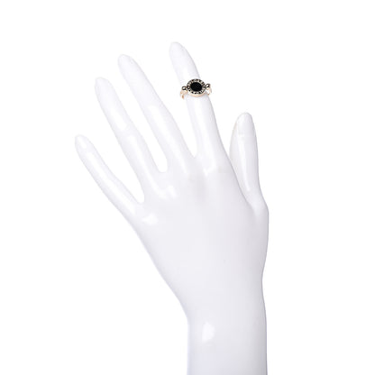 Bulgari 18K Yellow Gold Black Onyx Coral Bvlgari Bvlgari Ring 49 4.75 2 of 10