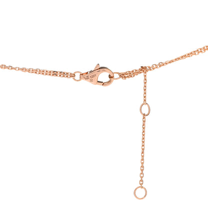Cartier 18K Pink Yellow White Gold Trinity Double Chain Pendant Necklace 5 of 5