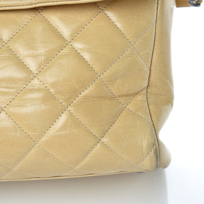 Chanel Calfskin Quilted Large Front Flap Tote Beige 15 of 15