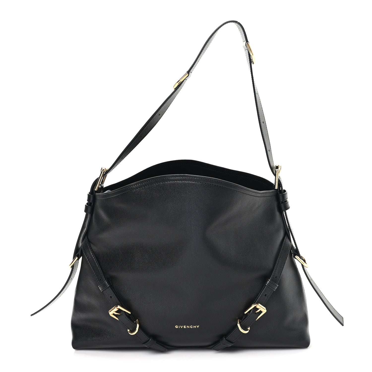 Givenchy Shiny Calfskin Medium Voyou Bag Black 1 of 10