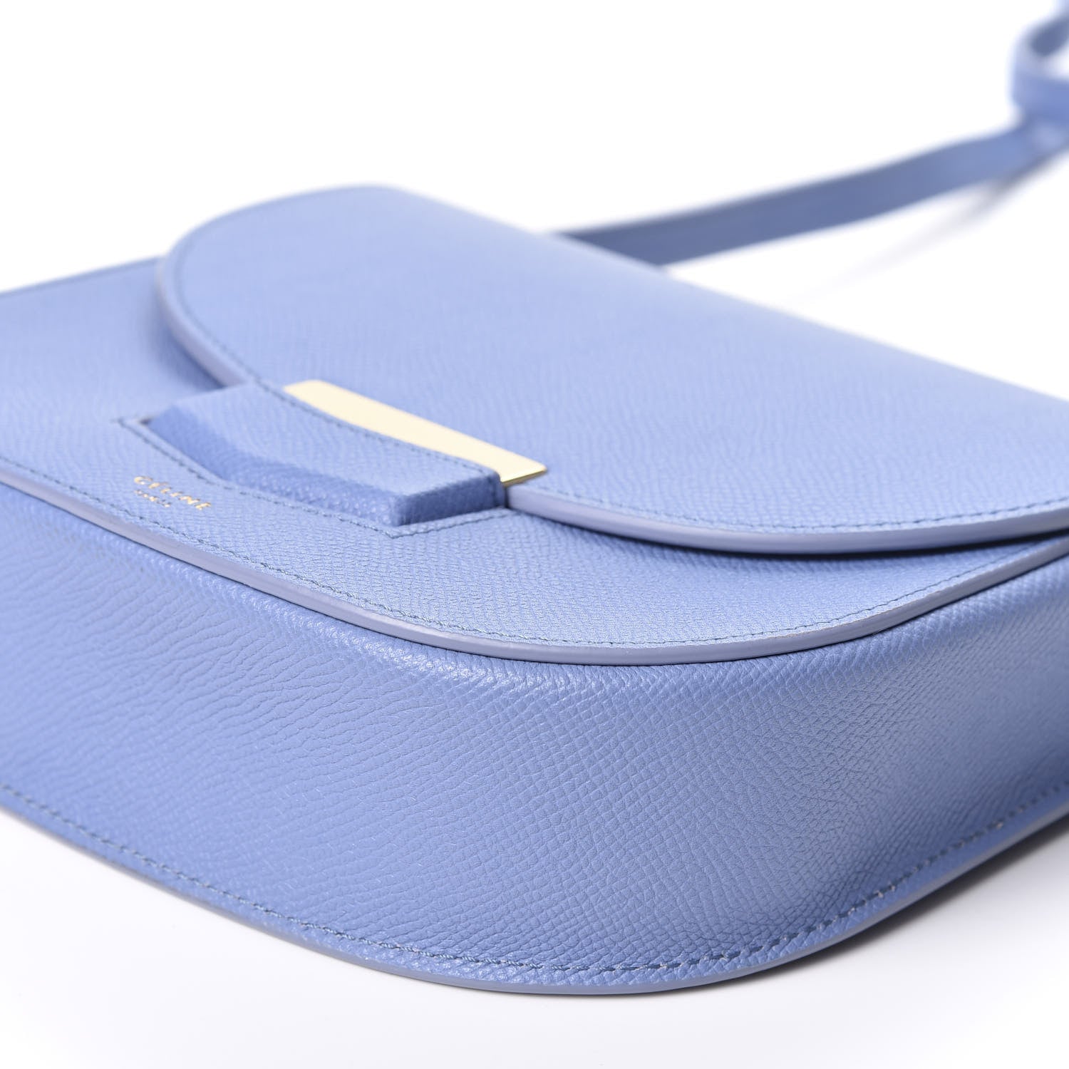 Celine Grained Calfskin Small Trotteur Porcelain 6 of 9