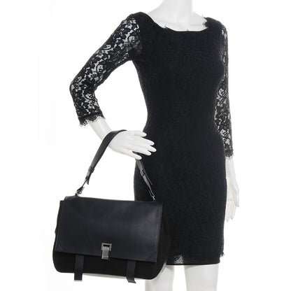 Proenza Schouler Calfskin Large Courier Black 2 of 9