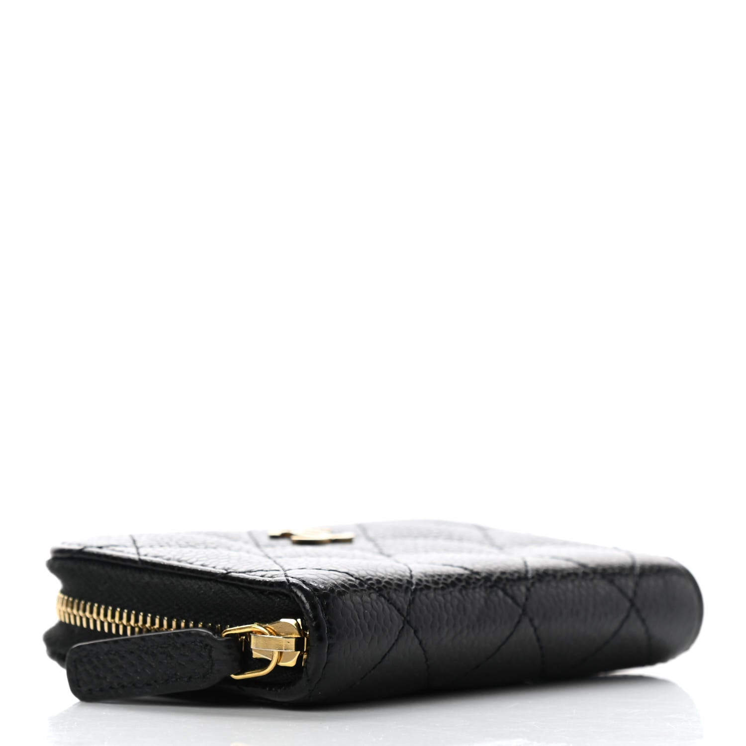 Chanel Caviar Quilted Zip Coin Purse Black 4 of 7