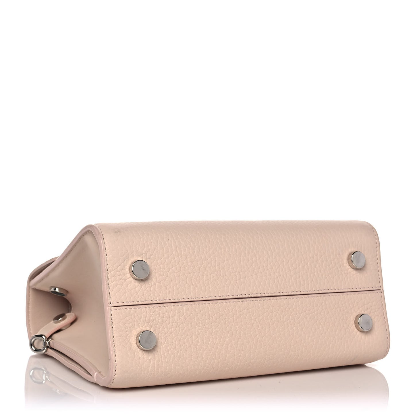 Grained Calfskin Mini Diorever Flap Rose Poudre