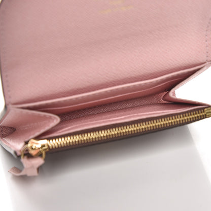 Louis Vuitton Damier Ebene Rosalie Coin Purse Rose Ballerine 5 of 6