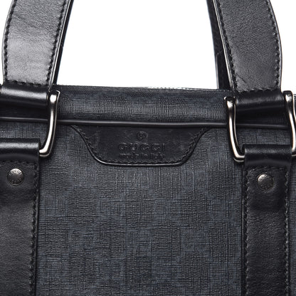 Gucci GG Supreme Monogram Briefcase Black Grey 14 of 15