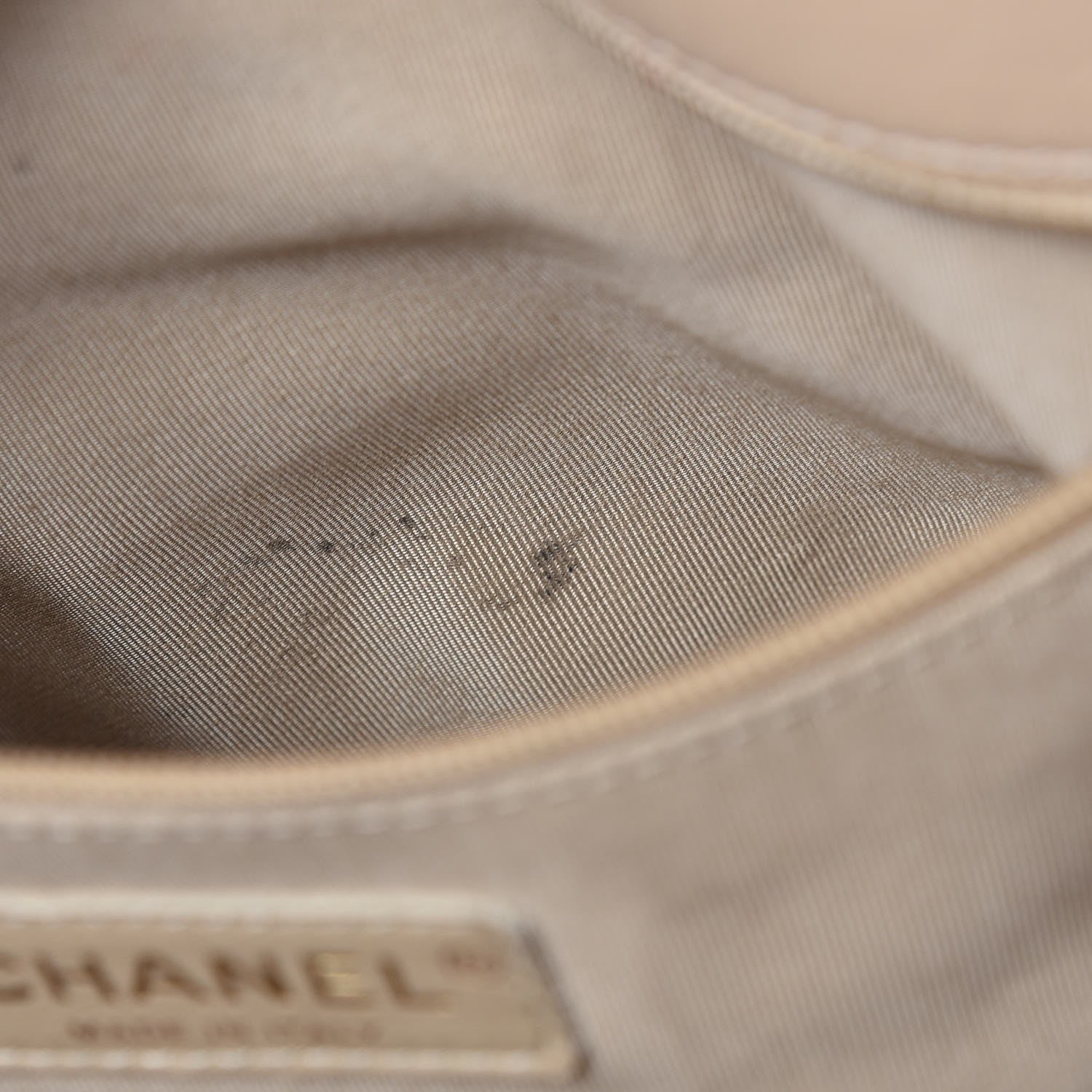 Chanel Lambskin Quilted Elegant CC Shopping Tote Beige Black 7 of 19