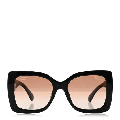 Chanel Square Polarized CC Sunglasses 5494-A Black 2 of 8